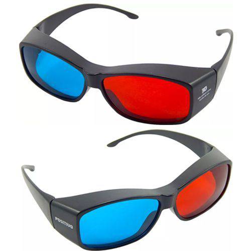 Assistência Técnica, SAC e Garantia do produto Óculos 3d Positivo Ultra Resistente Ótima Qualidade Red Cyan