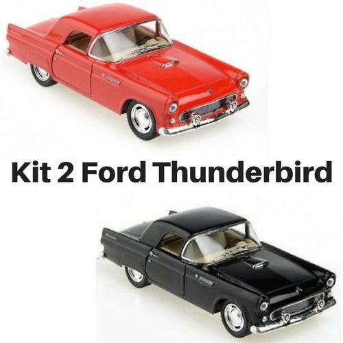 Assistência Técnica, SAC e Garantia do produto Oferta 2 Ford 1955 Thunderbird de Ferro Coleção Inesquecível Escala 1/36