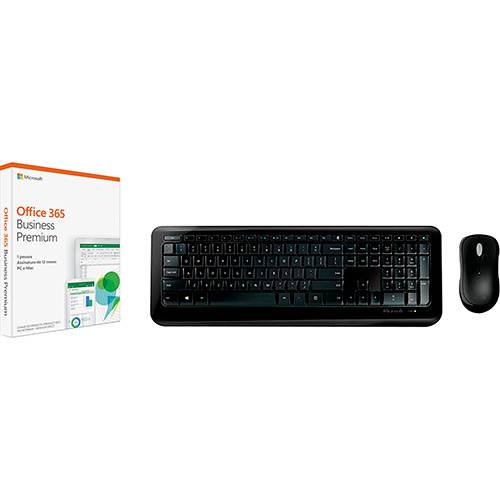 Assistência Técnica, SAC e Garantia do produto Office 365 Business Premium + Kit Teclado e Mouse Wireless 850 - Microsoft