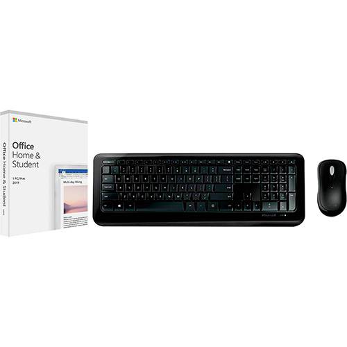 Assistência Técnica, SAC e Garantia do produto Office Home And Student 2019 + Kit Teclado e Mouse Wireless 850 - Microsoft