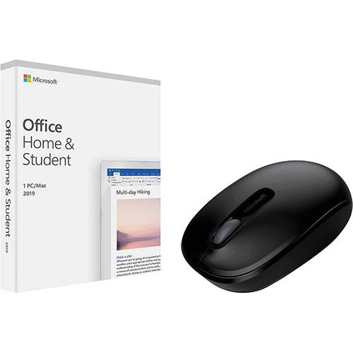 Assistência Técnica, SAC e Garantia do produto Office Home And Student 2019 + Mouse Wireless 1850 Preto - Microsoft