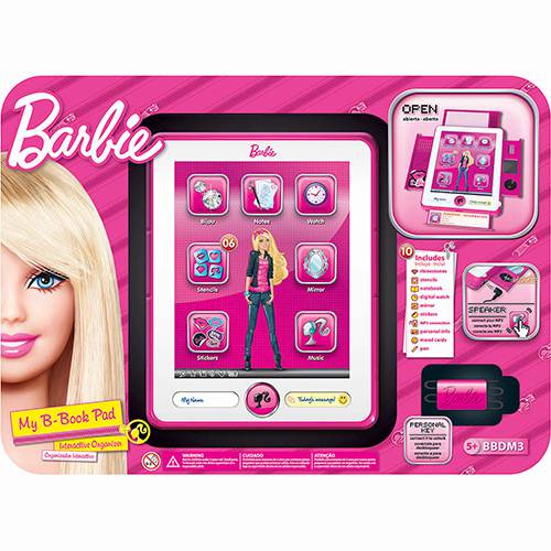 Assistência Técnica, SAC e Garantia do produto Organizador Interativo B-Book Barbie Rosa - Intek