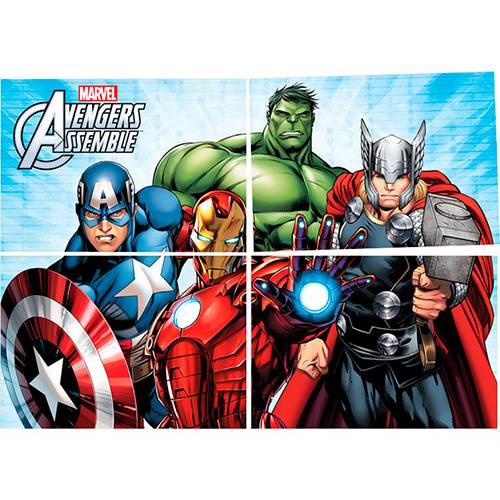 Assistência Técnica, SAC e Garantia do produto Painel Avengers Animated Regina Festas com 1 Unidade 126x88cm