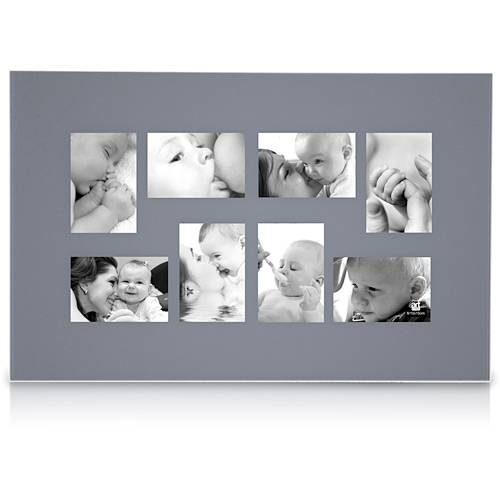 Assistência Técnica, SAC e Garantia do produto Painel de Fotos Upper 1 (45x70x4cm) Cinza e Branco para 8 Fotos - Artimage