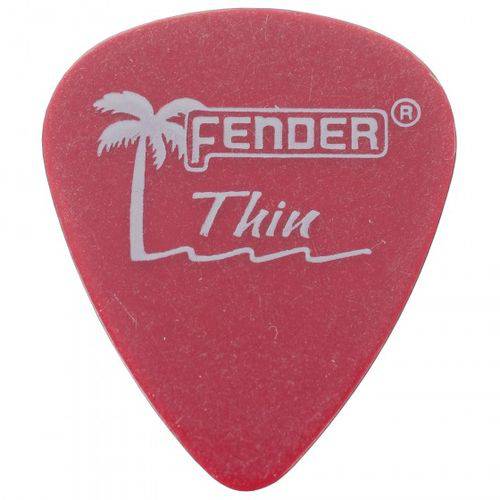 Assistência Técnica, SAC e Garantia do produto Palheta Fender Califórnia Thin 0.45mm Vermelha
