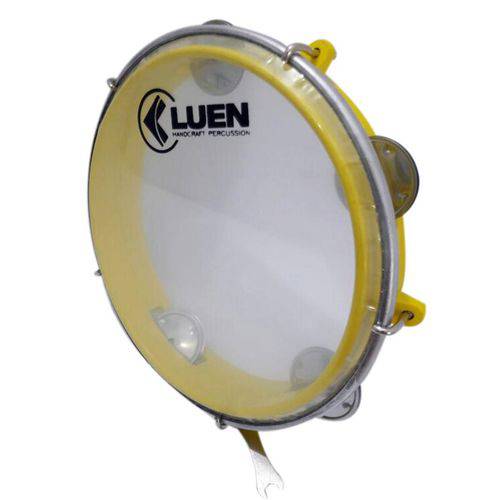 Assistência Técnica, SAC e Garantia do produto Pandeiro ABS Amarelo Junior Pele Cristal 8" - Luen