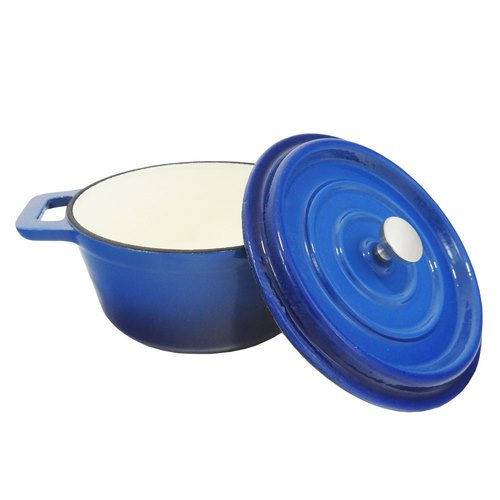 Assistência Técnica, SAC e Garantia do produto Panela de Ferro Fundido Esmaltada Azul 18cm