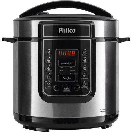 Assistência Técnica, SAC e Garantia do produto Panela de Pressão Elétrica Digital Philco Ppps 01 6L Inox Silver