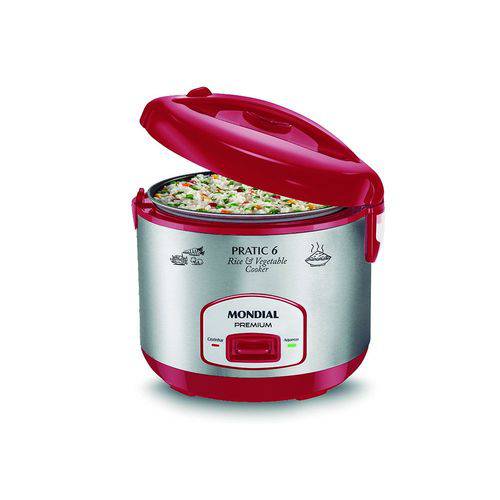 Assistência Técnica, SAC e Garantia do produto Panela Elétrica Pratic Rice 6 Xic Red Premium Mondial Pe-35 400w 220v