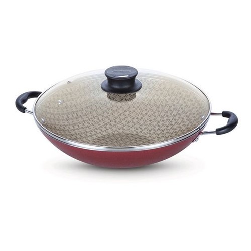 Assistência Técnica, SAC e Garantia do produto Panela Wok Alumínio Paris 36 Cm Vermelho