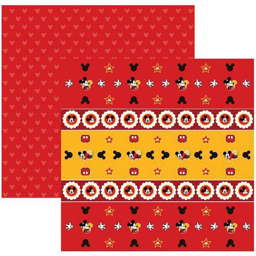 Assistência Técnica, SAC e Garantia do produto Papel para Scrapbook Mickey Mouse 1 Forminha e Toppers