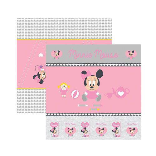 Assistência Técnica, SAC e Garantia do produto Papel Scrapbook DF SDFD022 Baby Minnie 1 Cenário e Bandeirolas