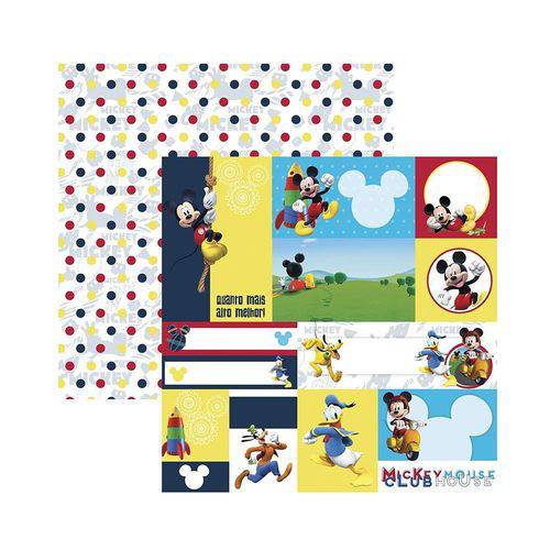 Assistência Técnica, SAC e Garantia do produto Papel Scrapbook DF - SDFD106 - a Casa do Mickey 2 Tags