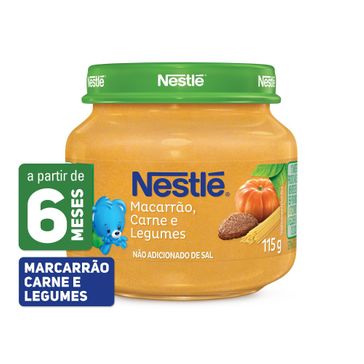 Assistência Técnica, SAC e Garantia do produto Papinha Nestle Carne Legumes e Macarrão 115g