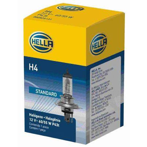 Assistência Técnica, SAC e Garantia do produto Par Lampada H4 12v 60/55w Original Hella Bi-iodo
