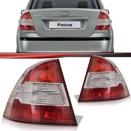 Assistência Técnica, SAC e Garantia do produto Par Lanterna Traseira Ford Focus Sedan 2009 2010 2011 2012 2013 Bicolor Modelo Esportivo