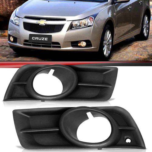 Assistência Técnica, SAC e Garantia do produto Par Moldura Grade do Milha Chevrolet Cruze Sedan 2011 2012 2013 2014 com Furo