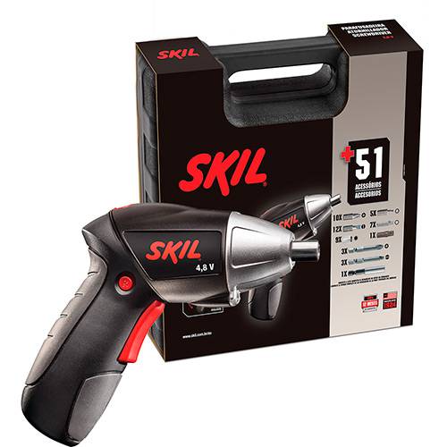 Assistência Técnica, SAC e Garantia do produto Parafusadeira Skil 4,8V - Kit com 51 Peças