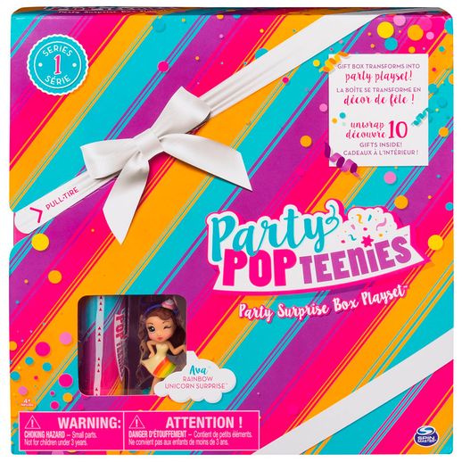 Assistência Técnica, SAC e Garantia do produto Party Pop Teenies Festa Surpresa Box Rainbow Ava - Sunny