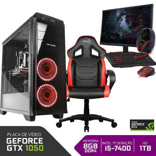 Assistência Técnica, SAC e Garantia do produto PC Gamer Completo ICO Y4719072447571 Intel I5-7400 8GB (GeForce GTX 1050 2GB)1TB + Cadeira Gamer Red