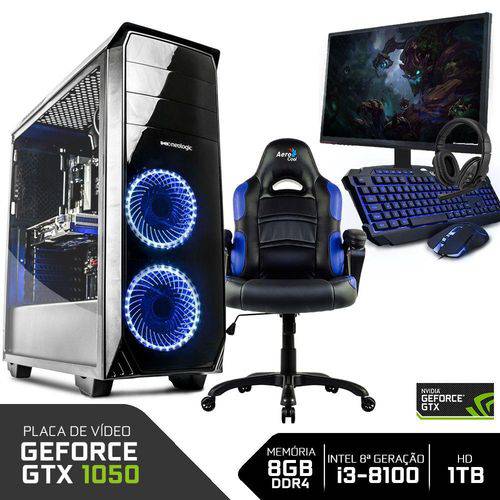 Assistência Técnica, SAC e Garantia do produto PC Gamer Completo ICOY5032037079655 Intel I3-8100 8GB (GeForce GTX 1050 2GB)1TB + Cadeira Gamer Blue