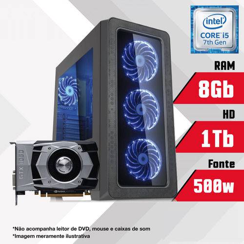 Assistência Técnica, SAC e Garantia do produto PC Gamer Intel Core I5 7ª Geração 8GB HD 1TB GTX 1050TI CertoX BRAVE 5007