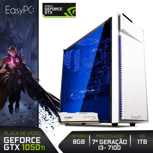 Assistência Técnica, SAC e Garantia do produto Pc Gamer Moba Box Intel Core I3-7100 7ª Geração (geforce Gtx 1050 Ti) 8gb Hyperx Ddr4 HD 1tb Easypc