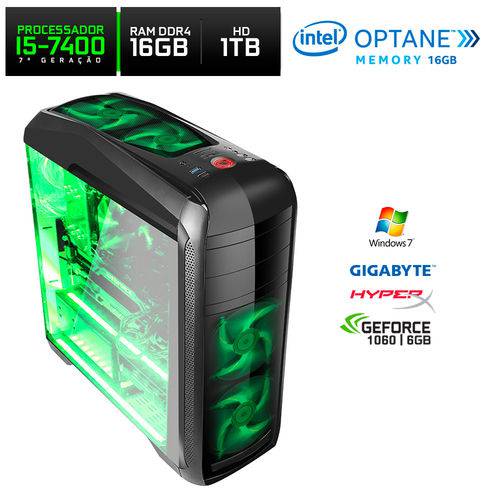 Assistência Técnica, SAC e Garantia do produto PC Gamer Neologic Battle Box Intel Core I5-7400 16GB (Gtx1060 6GB) 1TB + Optane 16GB Windows 7