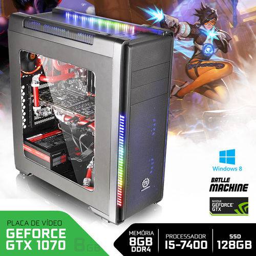 Assistência Técnica, SAC e Garantia do produto PC Gamer Neologic Battlemachine NLI68209 I5-7400 8GB (GeForce GTX 1070)1TB+120GB SSD Windows 8