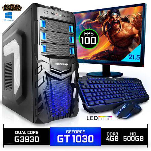 Assistência Técnica, SAC e Garantia do produto PC Gamer Neologic Nli80368 Intel G3930 4GB (GeForce GT 1030 2GB) 500GB+Monitor 21,5 - Win 10