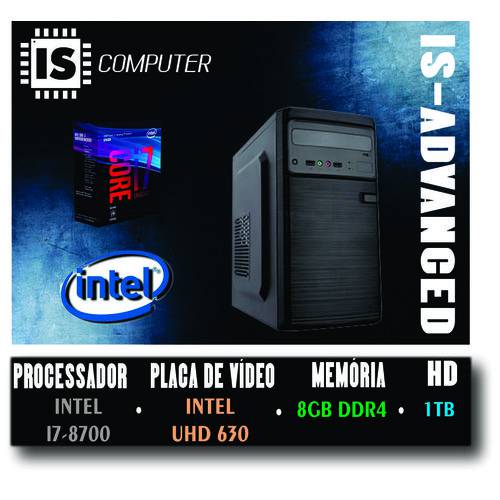 Assistência Técnica, SAC e Garantia do produto Pc Is-pro Intel I7-8700 / 8gb Ddr4 / HD 1 Tera / Gab Kmex Gm-13t9