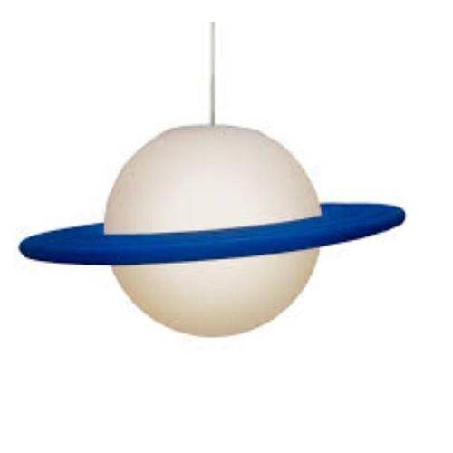 Assistência Técnica, SAC e Garantia do produto Pendente Luminária Infantil Planeta Saturno Anel Azul