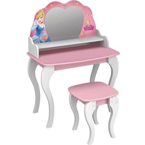 Assistência Técnica, SAC e Garantia do produto Penteadeira Infantil Princesas Disney com Banqueta Branco/rosa - Pura Magia