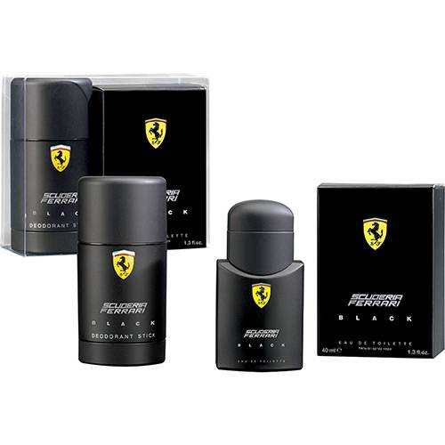 Assistência Técnica, SAC e Garantia do produto Perfume Coffret Black Ferrari Masculino 40ml Eau de Toilette + Deo Stick 75ml