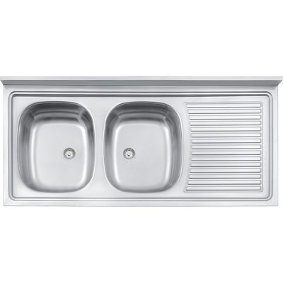 Assistência Técnica, SAC e Garantia do produto Pia Inox Ribon 2C 34 EX com 2 Cubas a Esquerda 120x55cm Tramontina 93117607