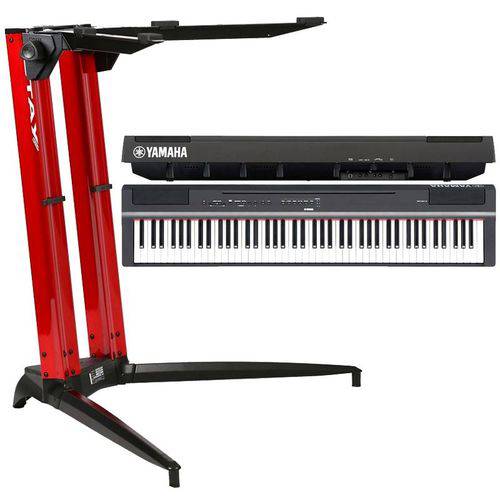 Assistência Técnica, SAC e Garantia do produto Piano Digital Yamaha P125 + Estante Stay 700/01 Vermelha