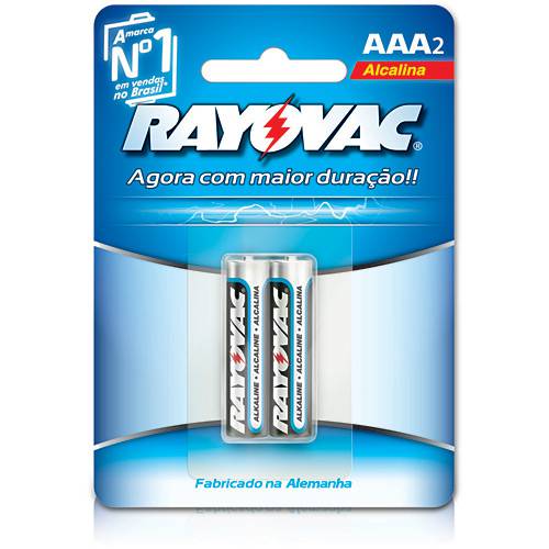 Assistência Técnica, SAC e Garantia do produto Pilha Alcalina AAA C/ 2 Unid. - Rayovac