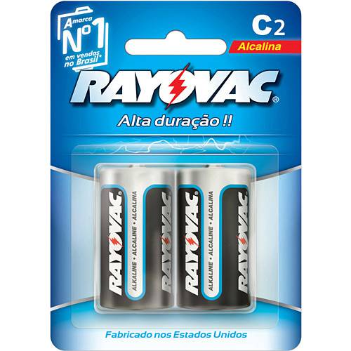 Assistência Técnica, SAC e Garantia do produto Pilhas Alcalinas Tipo C2 (2 Unid) - Rayovac