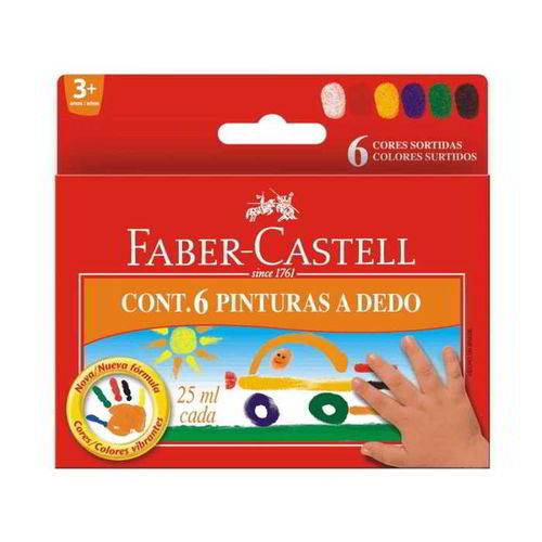 Assistência Técnica, SAC e Garantia do produto Pintura Dedo 6 Cores 25ml Faber-castell