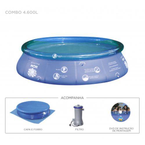 Assistência Técnica, SAC e Garantia do produto Piscina com Filtro Splash Fun 4600L Mor