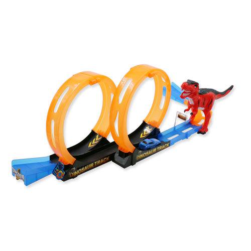 Assistência Técnica, SAC e Garantia do produto Pista Hot T-rex Duplo Looping 2 Carrinhos