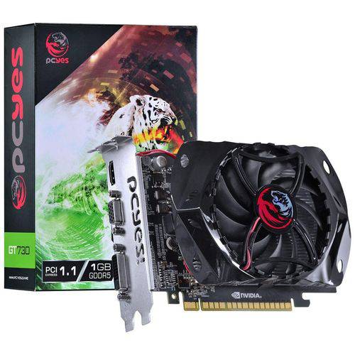 Assistência Técnica, SAC e Garantia do produto Placa de Vídeo NVIDIA GeForce GT 730 1GB DDR5 PCIe 1.1 PY730GT12801G5 PCYES