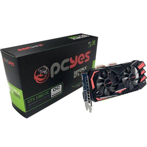 Assistência Técnica, SAC e Garantia do produto Placa de Vídeo NVIDIA GeForce GTX 1060 6GB GDDR5X PCIe 3.0 60NRJ7DSX1PY PCYES