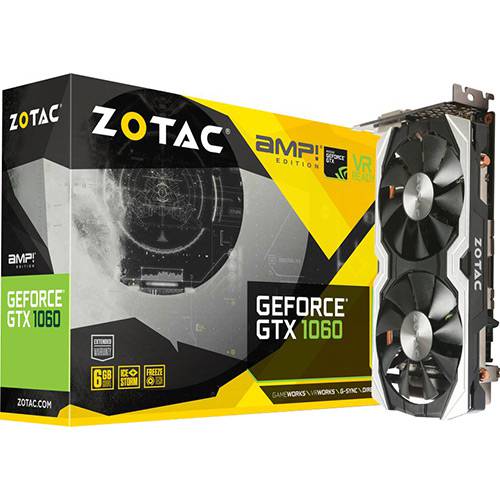 Assistência Técnica, SAC e Garantia do produto Placa de Vídeo VGA Nvidia Zotac Geforce Gtx 1060 Amp! 6GB Gddr5 192bits 8008mhz Dp/hdmi/dvi (Zt-p10600b-10m)