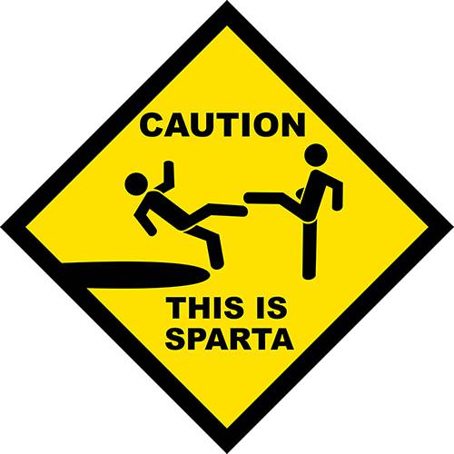 Assistência Técnica, SAC e Garantia do produto Placa Decorativa: Caution, This Is Sparta