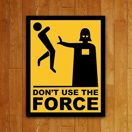 Assistência Técnica, SAC e Garantia do produto Placa Decorativa Dont Use The Force