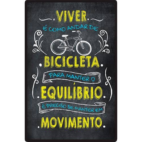 Assistência Técnica, SAC e Garantia do produto Placa Decorativa Mod. 78 Bicicleta 29x19cm - At.home