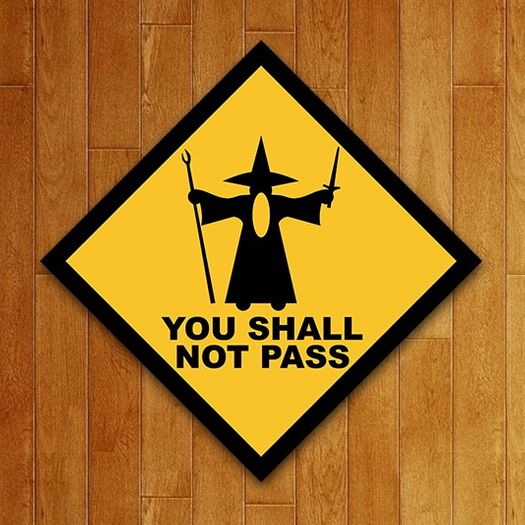 Assistência Técnica, SAC e Garantia do produto Placa Decorativa You Shall Not Pass