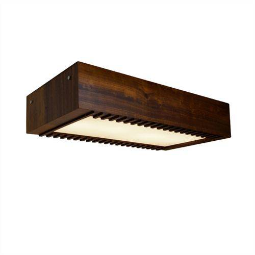 Assistência Técnica, SAC e Garantia do produto Plafon em Madeira Ripado Longo 12x60x30cm para 4 Lâmpadas E27 Normal ou LED - Union 029