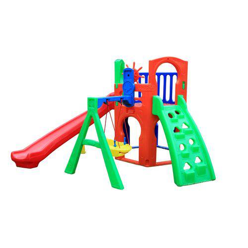 Assistência Técnica, SAC e Garantia do produto Playground Infantil Plástico com Balanço e Escorregador Royal Play Fly Freso Colorido